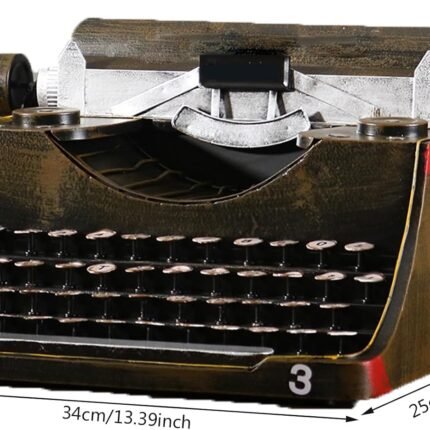 Machine à écrire rétro artisanale en cuivre