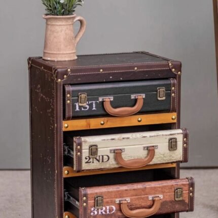 Meuble de rangement en cuir – Design balise